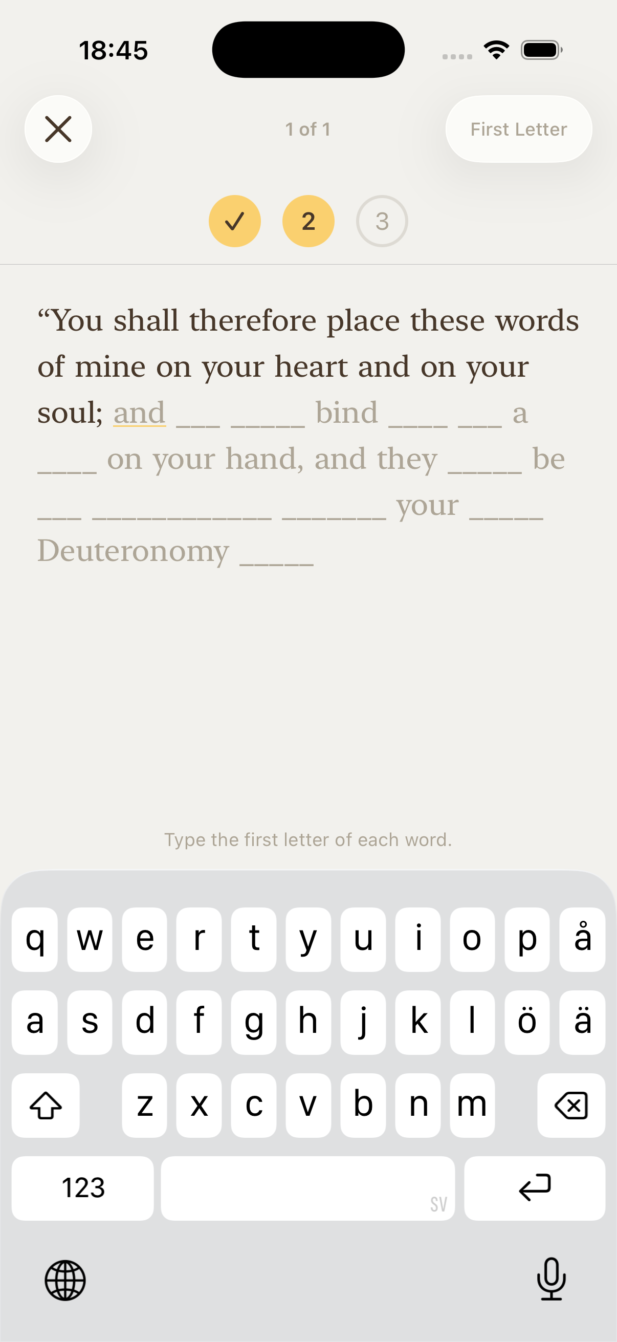 Conform Bible Memory screenshot