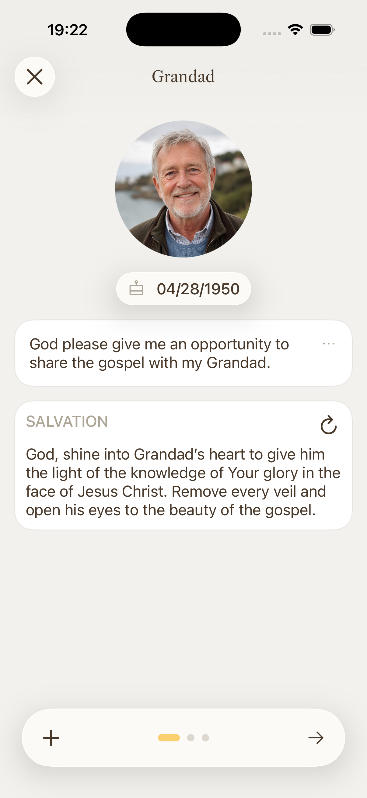 Conform Prayer Session screenshot